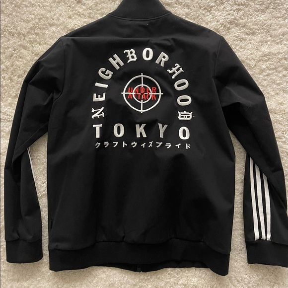 ADIDAS x NEIGHBORHOOD TRACK JACKET - BLACK - LARGE - Picture 2 of 6